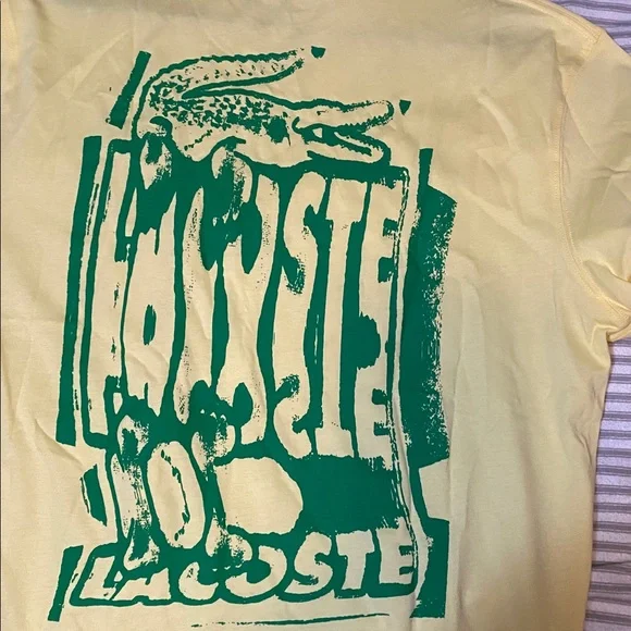 Lacoste Lemon Tee with Logo Print - Picture 4 of 12